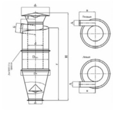 чертеж циклона ЦОЛ в Арзамасе