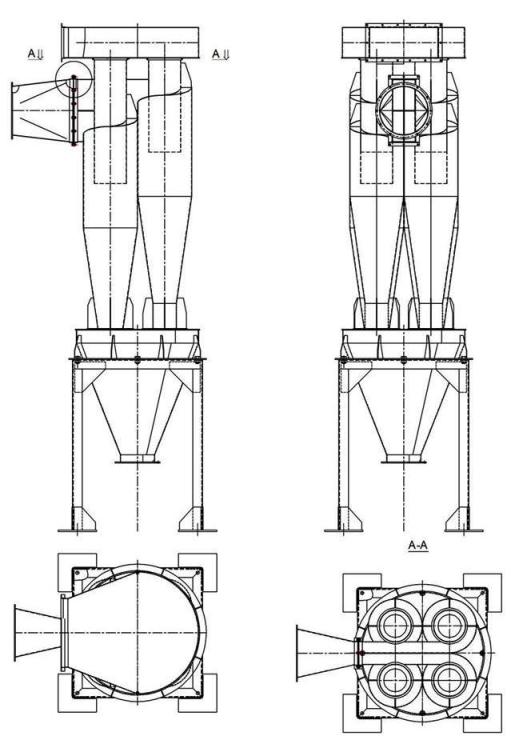 чертеж циклона У21-ББЦ в Арзамасе